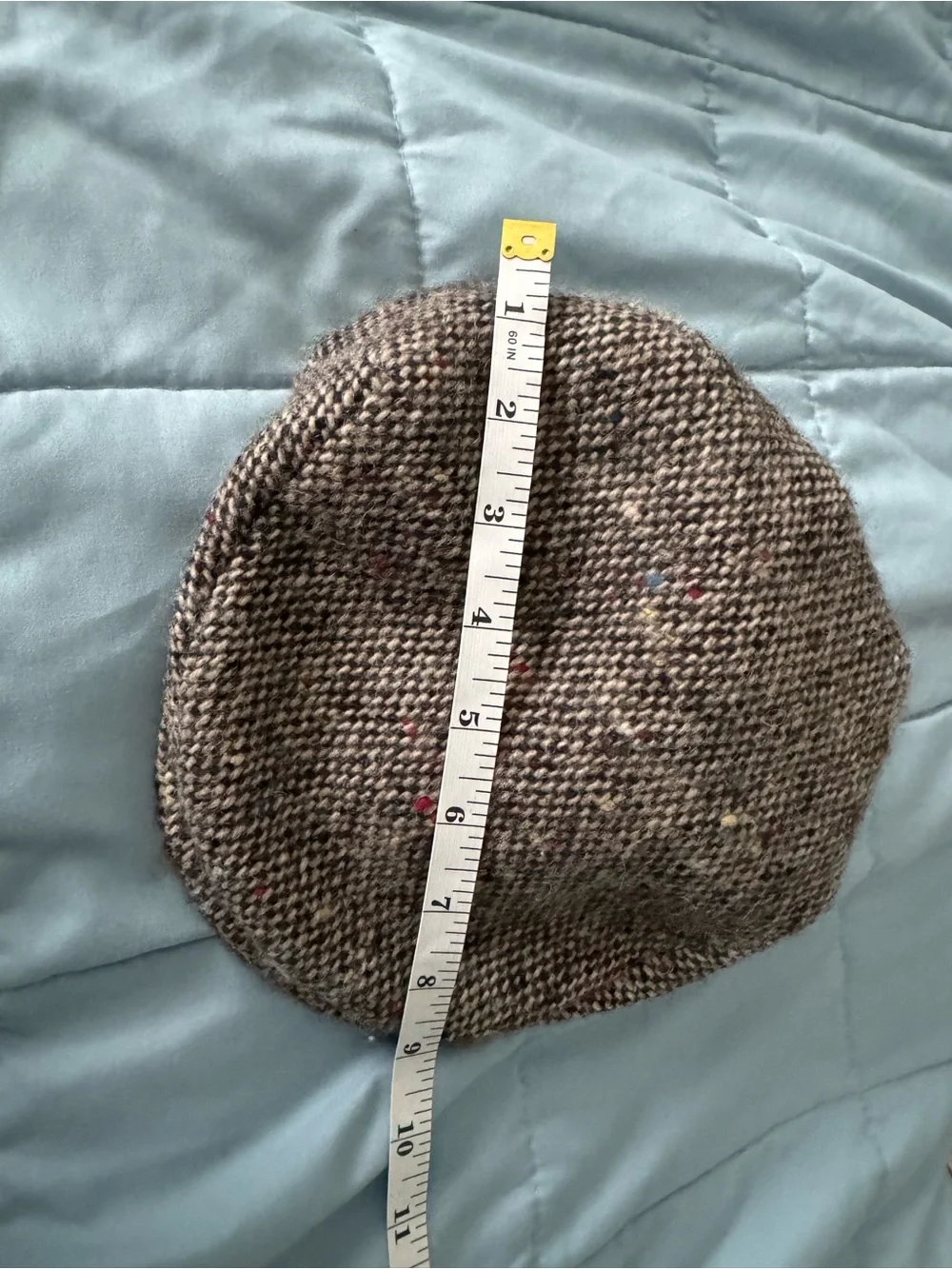 Kids Tweed Flat Cap in Brown with Multicolor Flecks